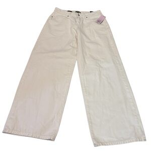 Women's White Wide-Leg Jeans
